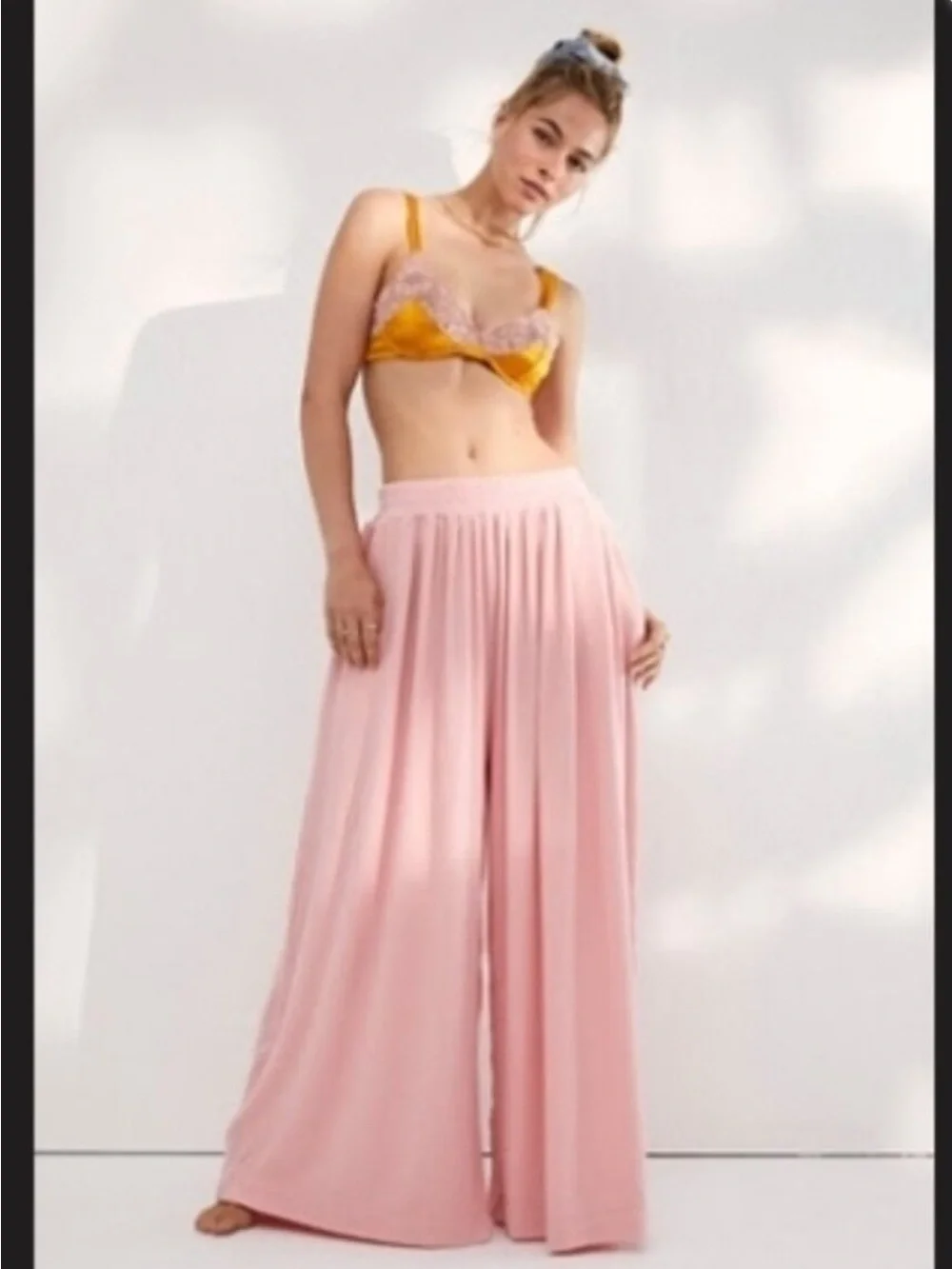 NEW Free People Off The Grid Floral Culouttes Crop Wide Leg Pants Sz L - Picture 7 of 7